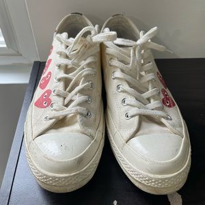 Comme Des Garçons Sneakers Multiple Hearts Creme